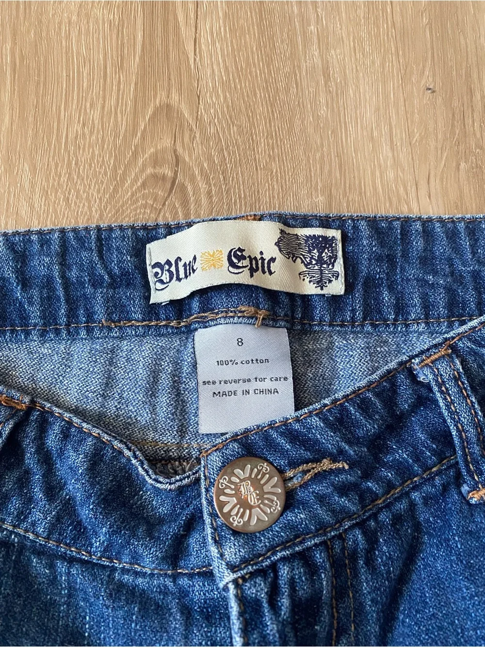 Blue Epic Women's Dark Wash Denim Cutoff Shorts